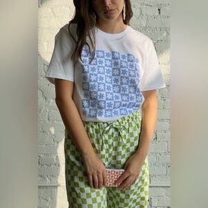 Lisa Says Gah X KJP Daisy Check T-shirt size medium